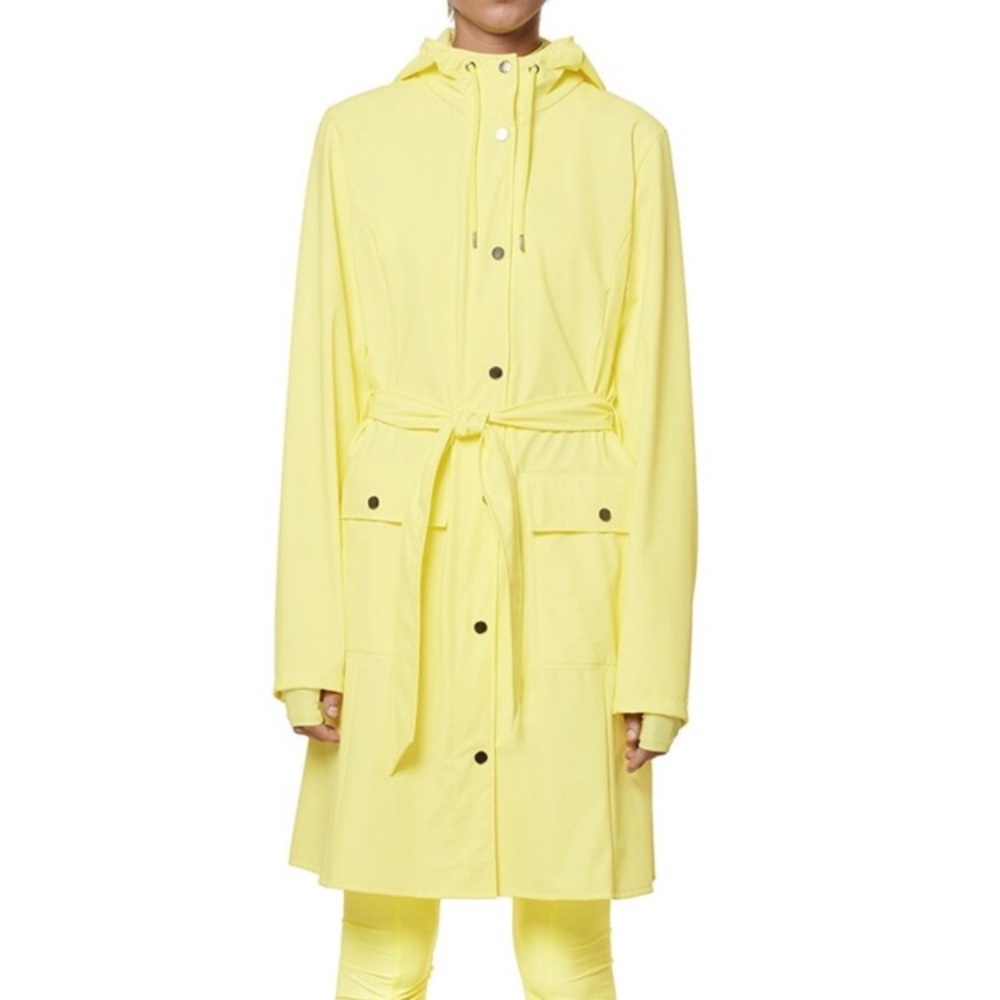 (A8)‎ RAINS Women’s Curve W Jacket Size M, Color Straw, NWT
